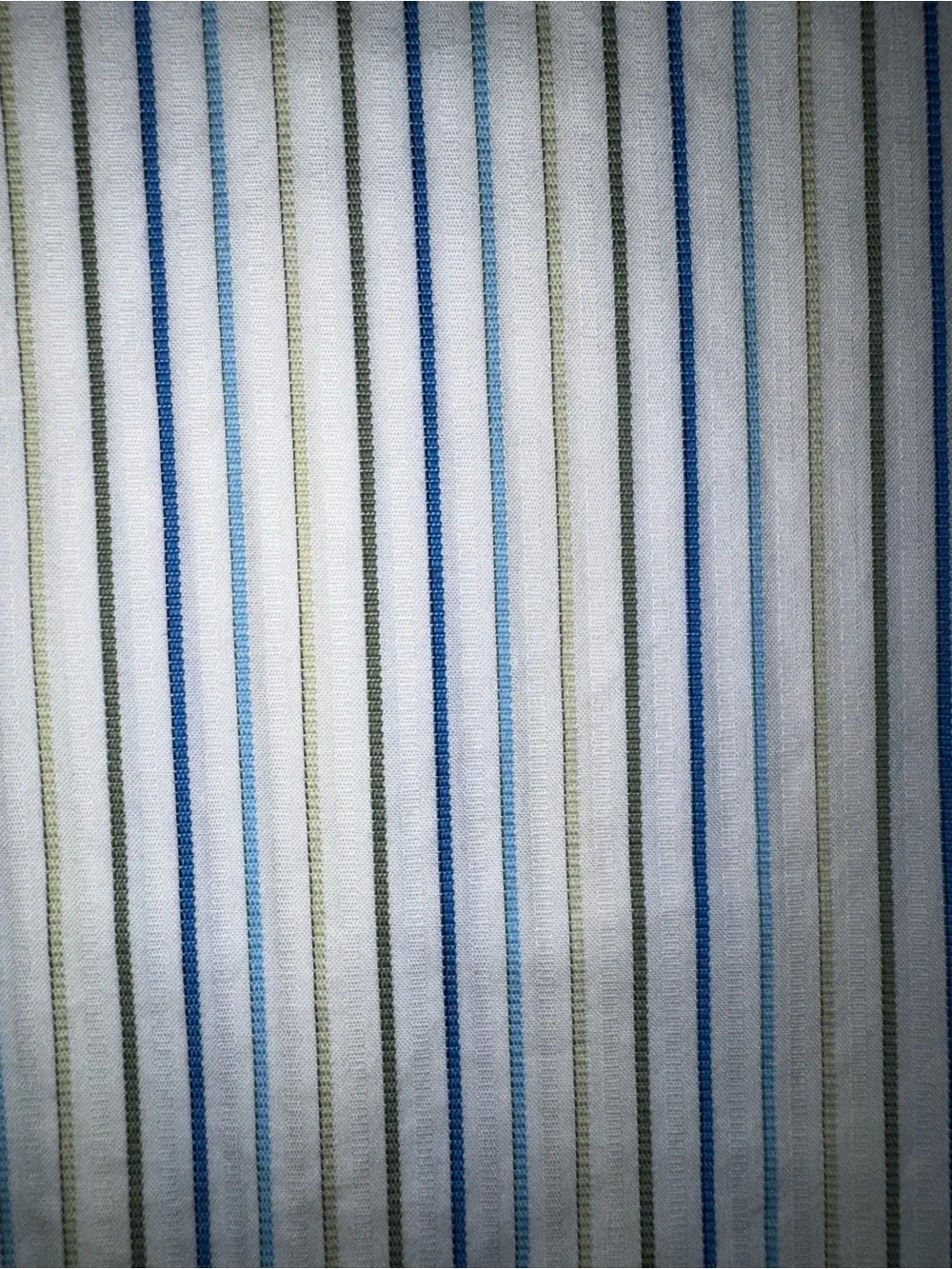 Banana Republic White Dress Shirt with Blue and Gray Stripes, 16-16,5 L